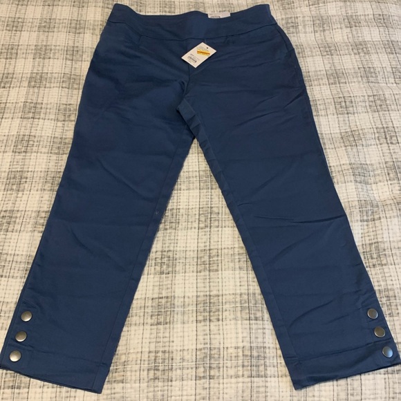 croft & barrow Pants - Croft & barrow size 12 regular blue effortless stretch mid-rise pants NWT